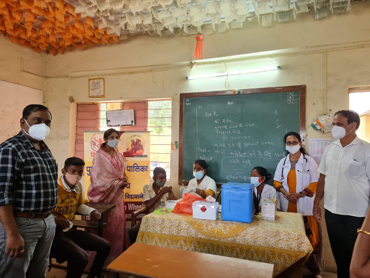 Manjusha Nagpure : शाळांमध्ये लसीकरणास सुरवात – नगरसेविका नागपुरे यांच्या प्रयत्नांना यश