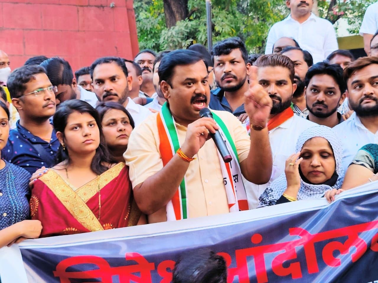 Agitation By NCP Pune : आधी नरेंद्र मोदींचा राजीनामा मागावा :  प्रशांत जगताप 