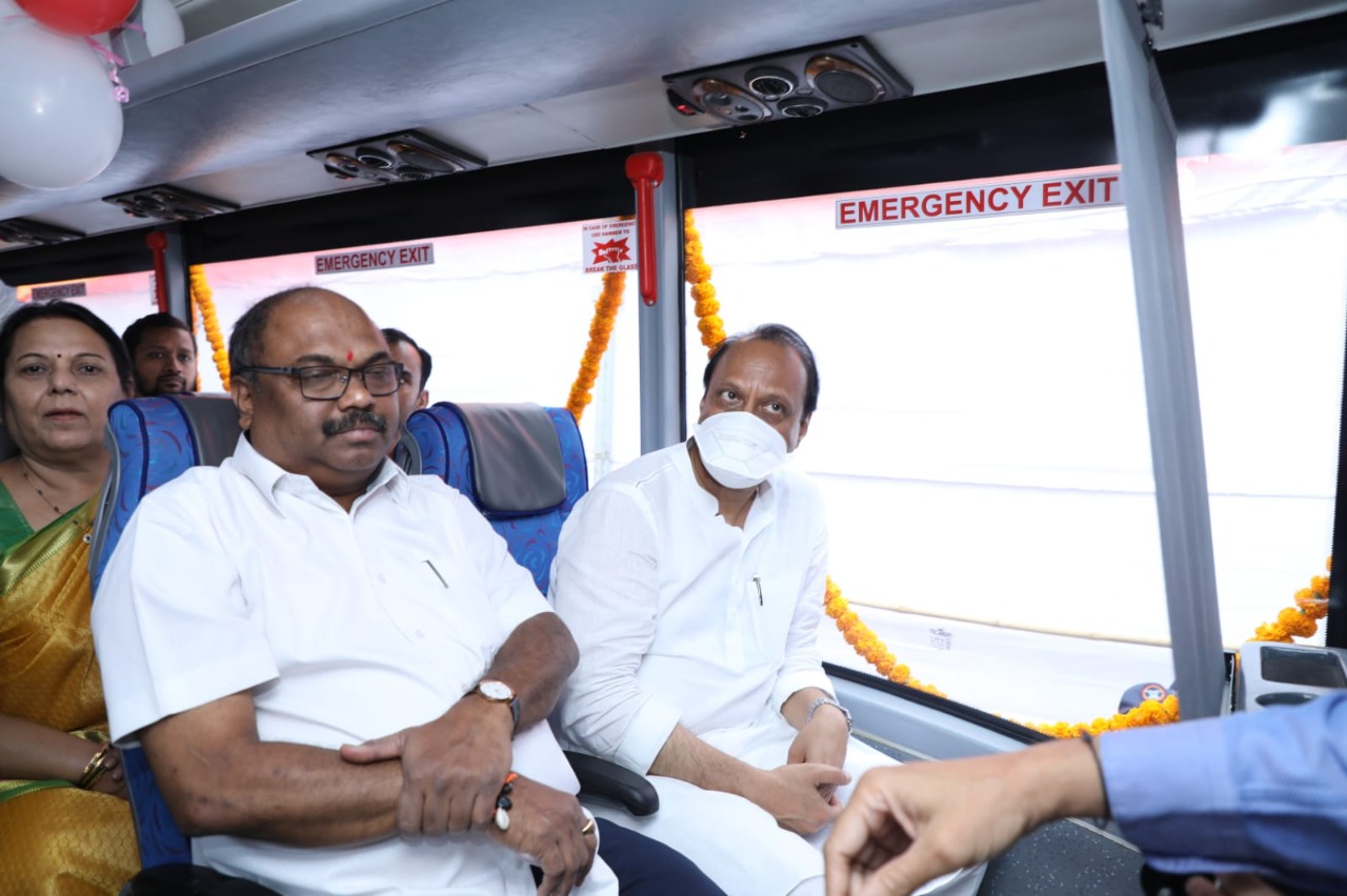 Electric ST Bus | Shivai | ‘शिवाई’ या पहिल्या इलेक्ट्रिक  एसटी बसचे लोकार्पण 