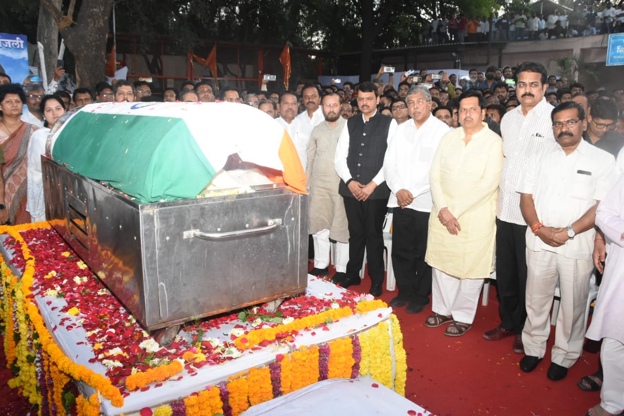 Girish Bapat | खासदार गिरीश बापट यांच्या पार्थिवावर शासकीय इतमामात अंत्यसंस्कार