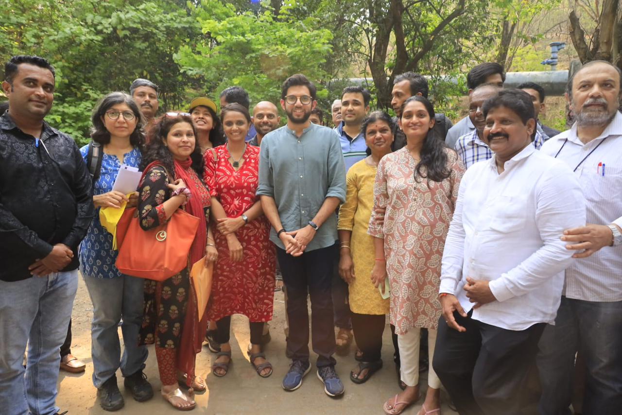 Aditya Thackeray visited Vetal Tekadi |  PMC pune has laid the foundation to destroy Vetal Hill    |  Aditya Thackeray’s allegation
