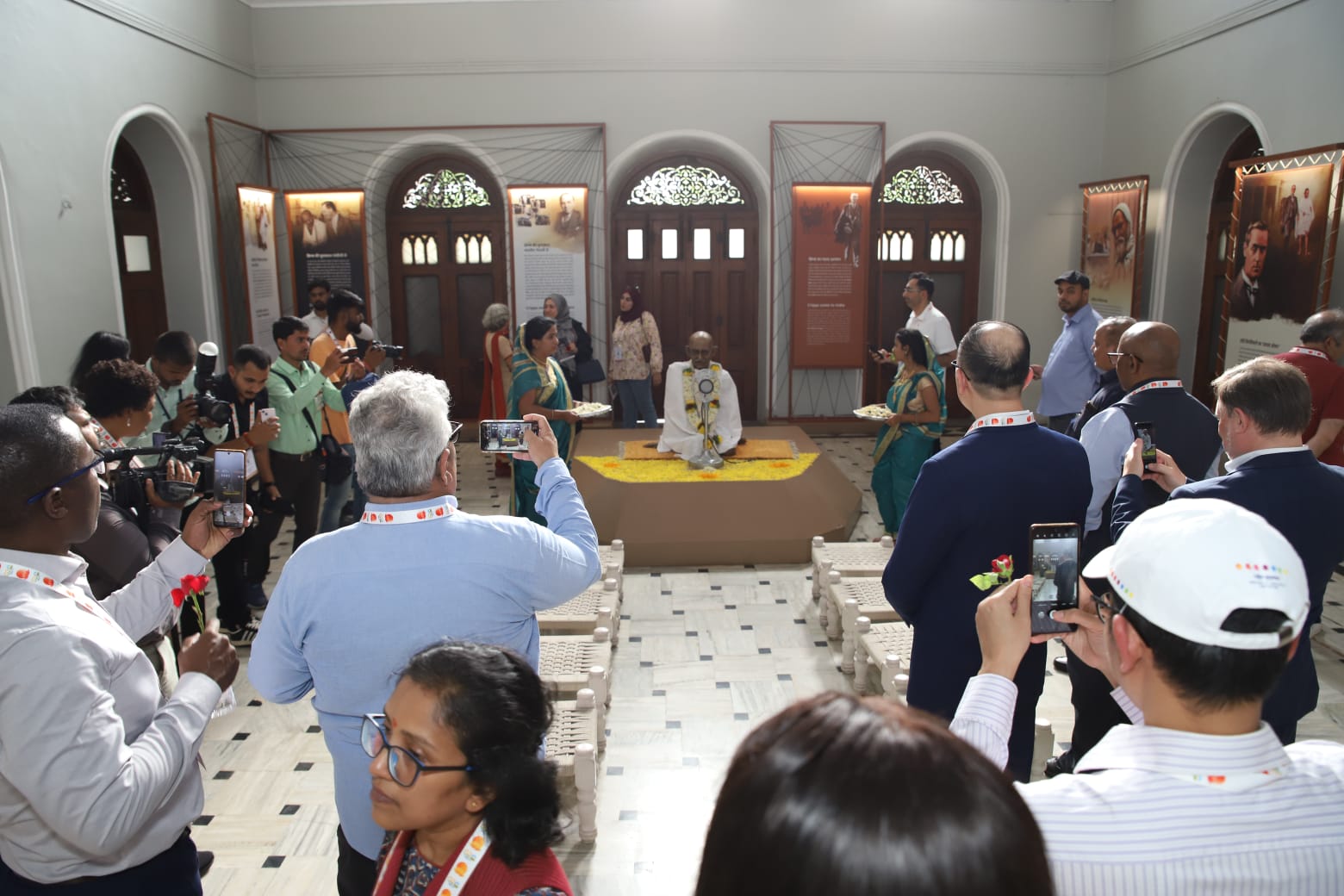 Aga Khan Palace | G20 in Pune | जी-२० परिषदेच्या प्रतिनिधींची पुण्यातील ऐतिहासिक आगाखान पॅलेसला भेट