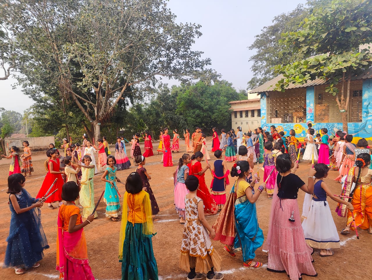 Bhondala | Bal Vikas Mandir | बाल विकास मंदिर शाळेत भोंडल्याचे आयोजन