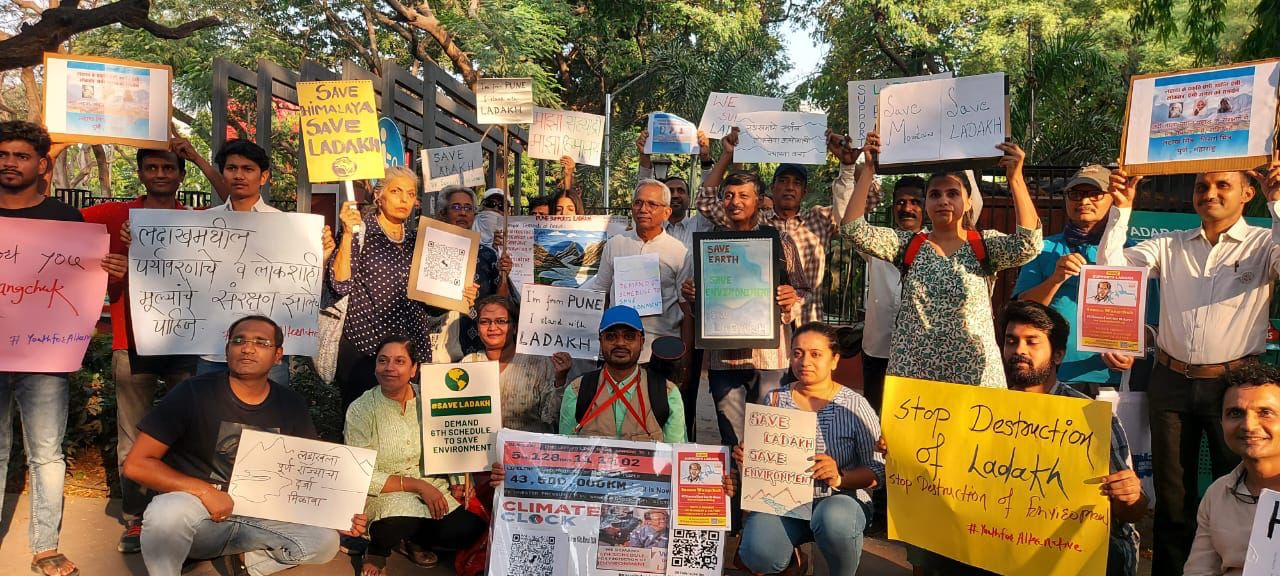 Punekars extends Solidarity for Ladakh |  Punekars support Ladakhi fight for Truth, Environment and Democracy